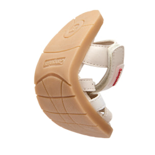 Sandalias Abiertas de Niña Brillantes Respetuosas Goflex en Beige