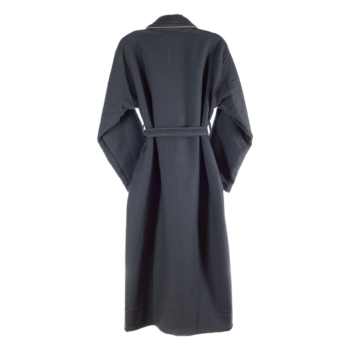 Albornoz s/m 360 gr/m2 nido de abeja 100% algodón gris