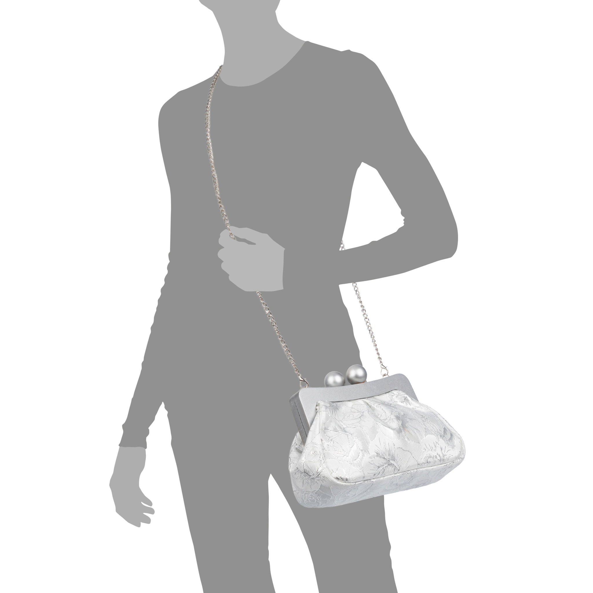 Bormida Bolso bandolera Mujer. Fabricado en madera y tela con diseños florales.