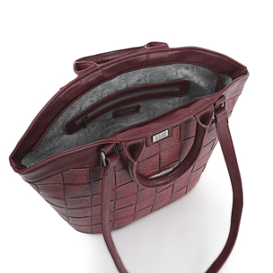 Bolso Shopper-Tote Lois Crossover Rojo