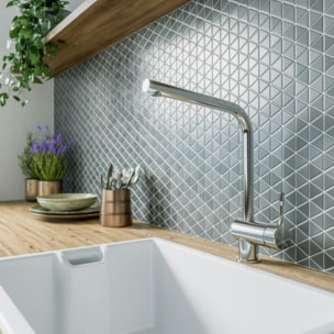 Robinet de cuisine IDEAL STANDARD Ceralook bec L gris orage