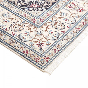 Tapis d'orient au motif oriental, artisanal noué main en laine
