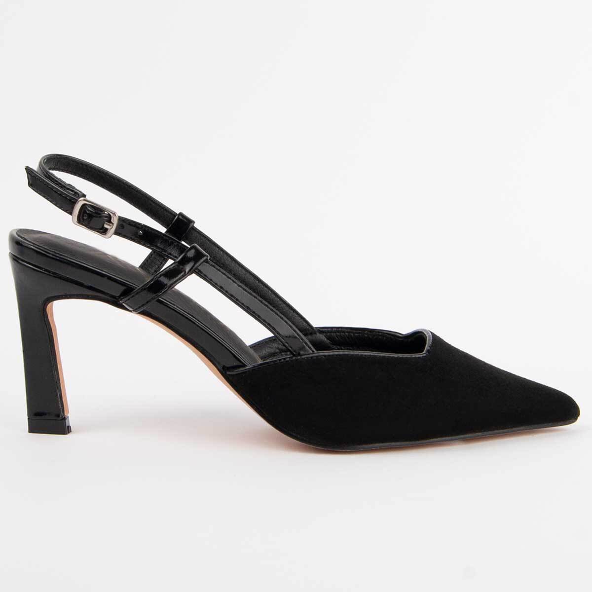 Zapato De Tacón - Negro - Altura: 6 Cm