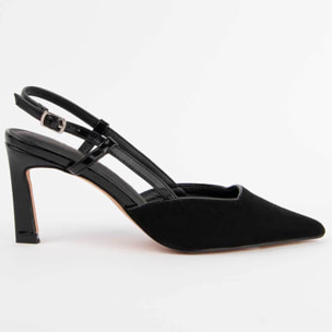Zapato De Tacón - Negro - Altura: 6 Cm