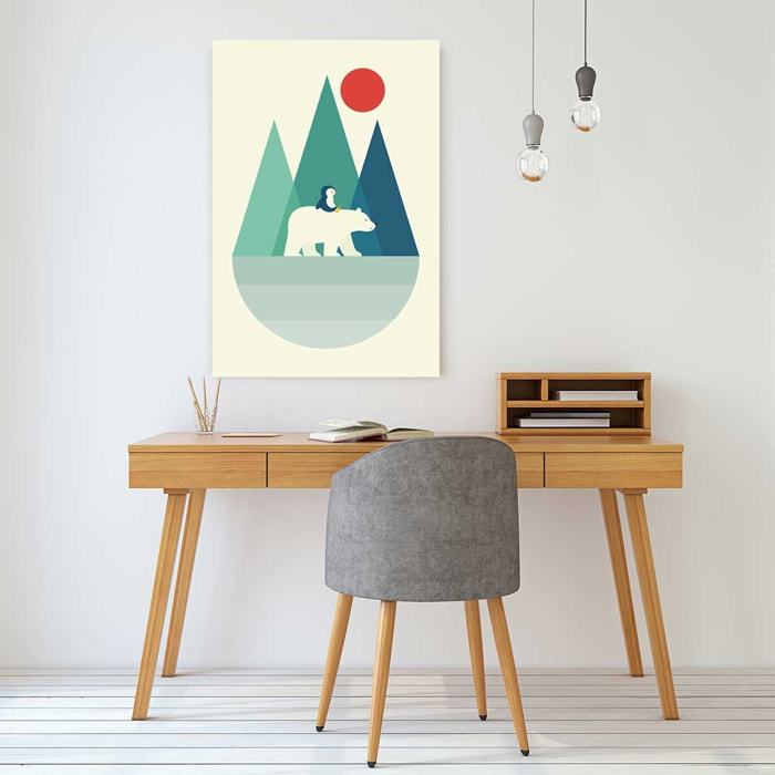 Tableau walking on the moon Toile imprimée