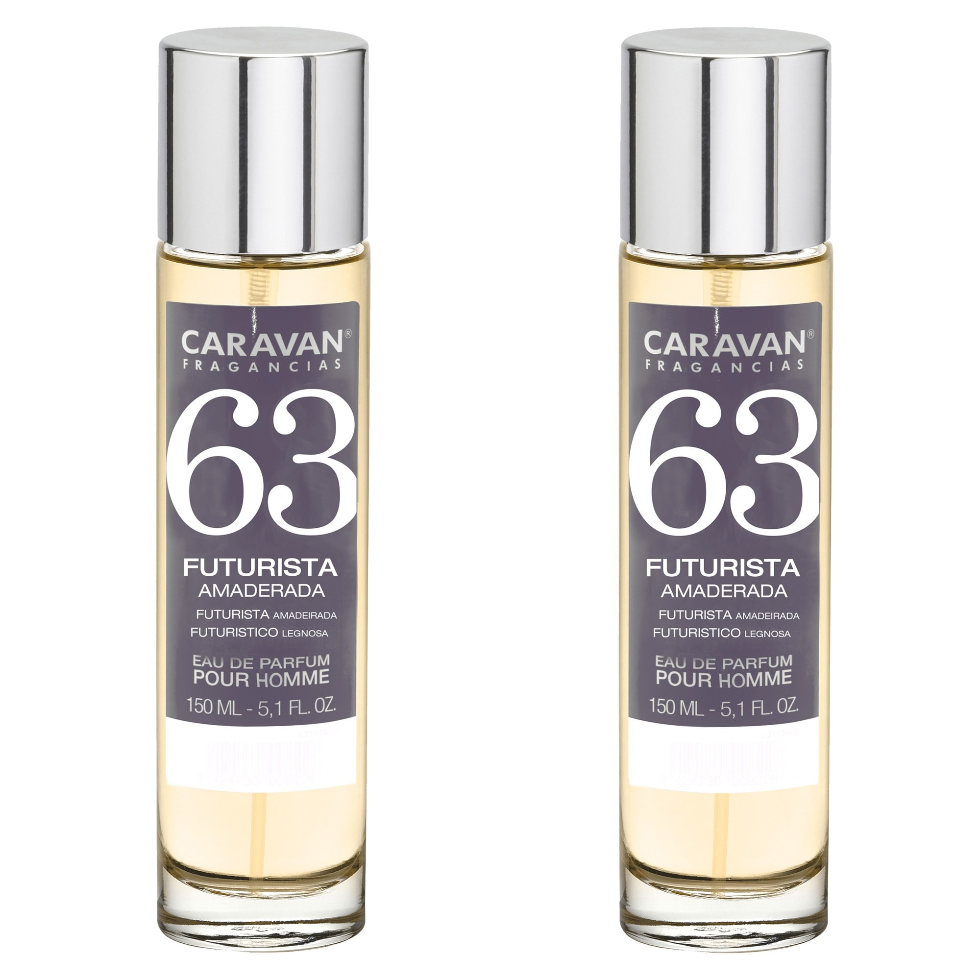 Caravan fragancias set de 2 frascos perfume de hombre nº63, de 150 ml