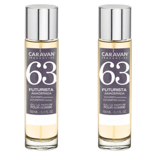 Caravan fragancias set de 2 frascos perfume de hombre nº63, de 150 ml