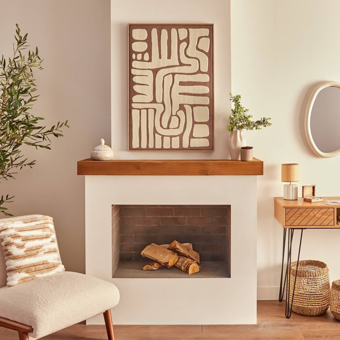 Toile 3D Marcella marron 60x90cm