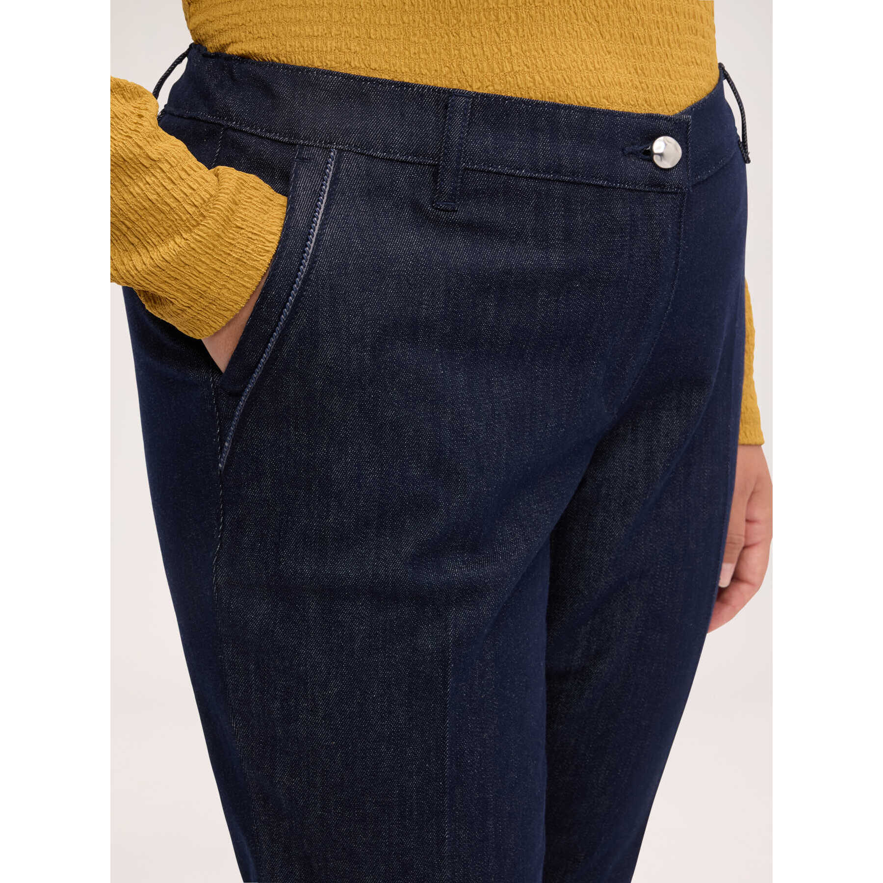 Fiorella Rubino - Jeans Chino con raya marcada - Azul