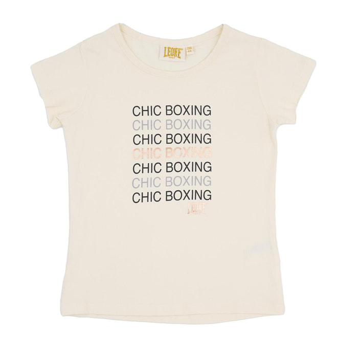 T-shirt Leone bambina con maniche corte Chic Girl