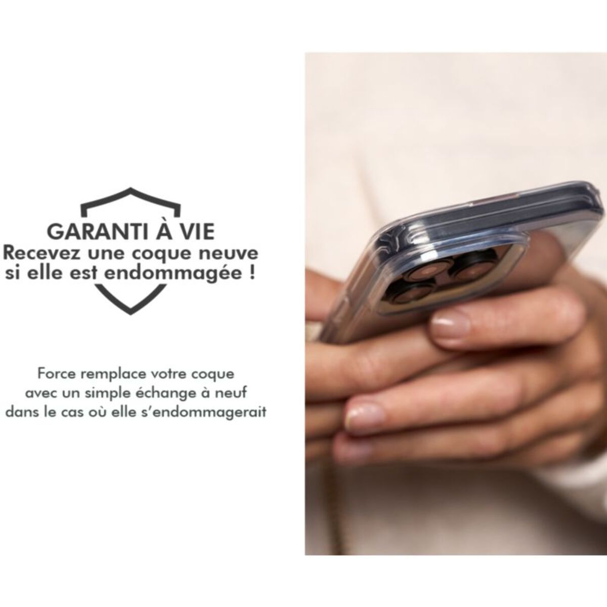 Coque FORCE CASE Feel Galaxy A37 transparent OFG recy 50p