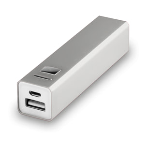 Power Bank 2200 mAh. Salida USB. Entrada Micro USB