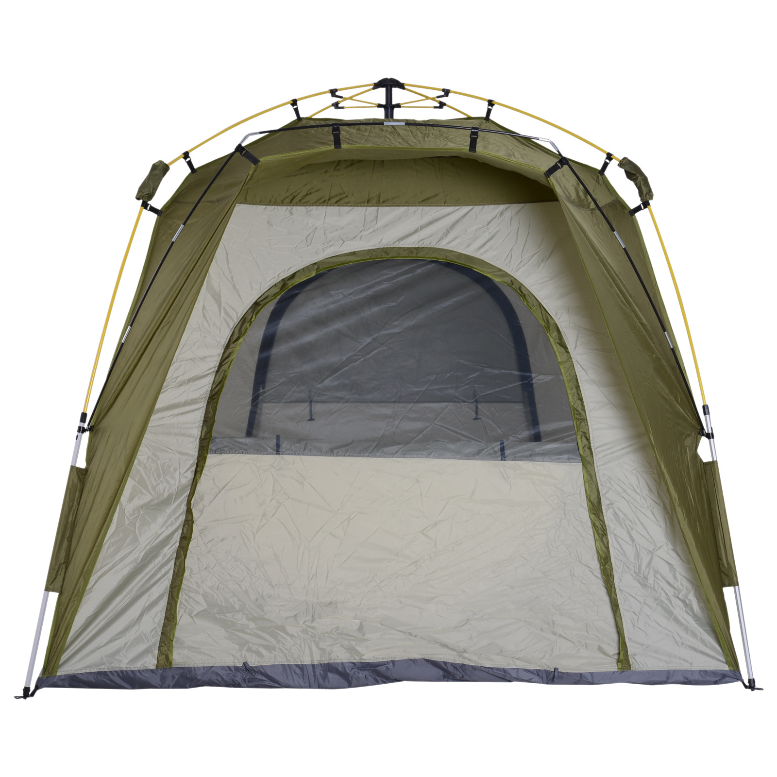 Tente de camping pop-up 4 personnes fibre verre polyester