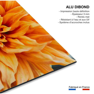 Tableau Tableau fleurs coeur de chrysanthème Tableau alu Dibond