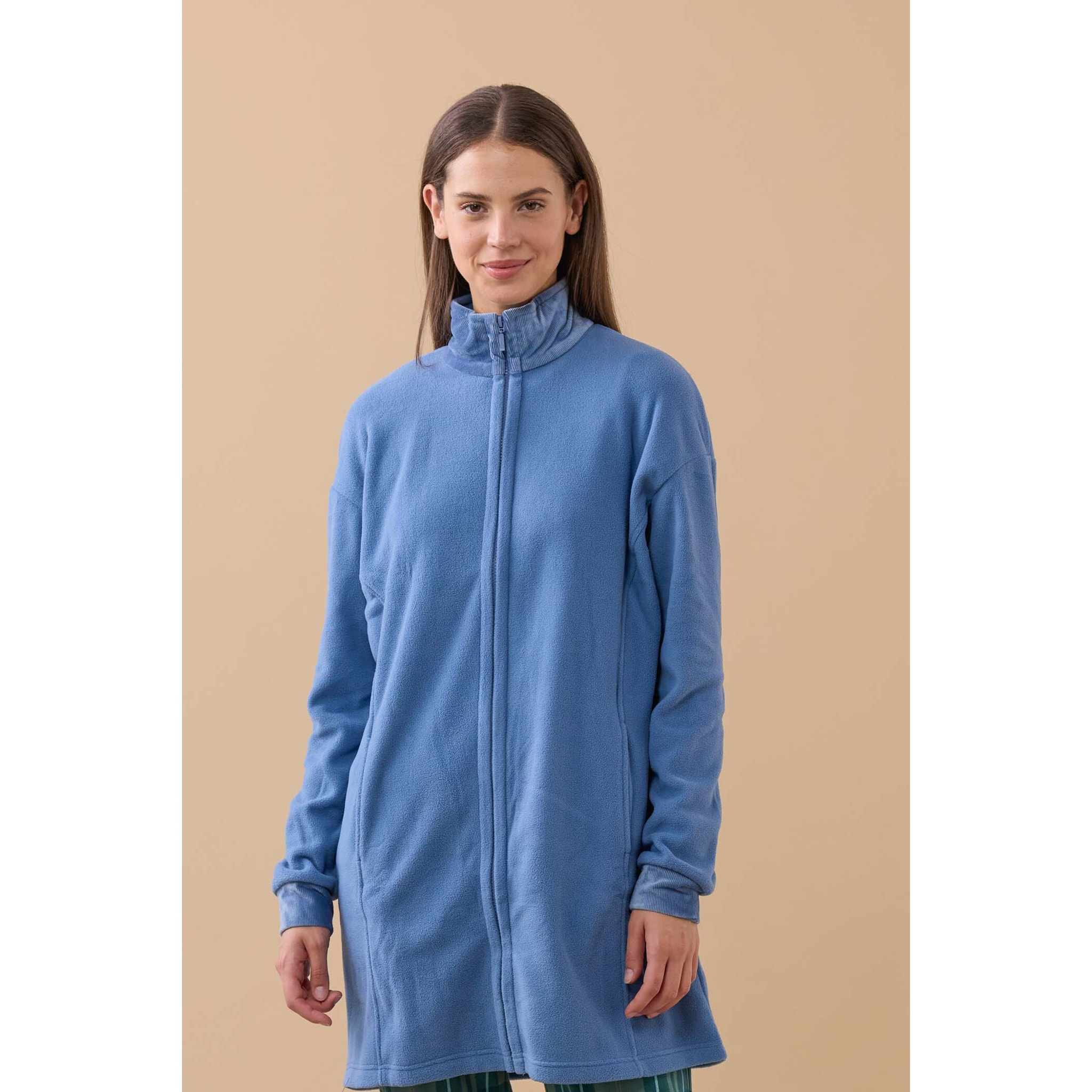 Vestaglia donna roar in pile con zip Noidinotte