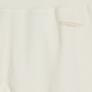 Leggings 7/8 a vita altissima in tessuto seamless a costine