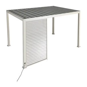 Persienne pour pergola Evora 4x3m argile