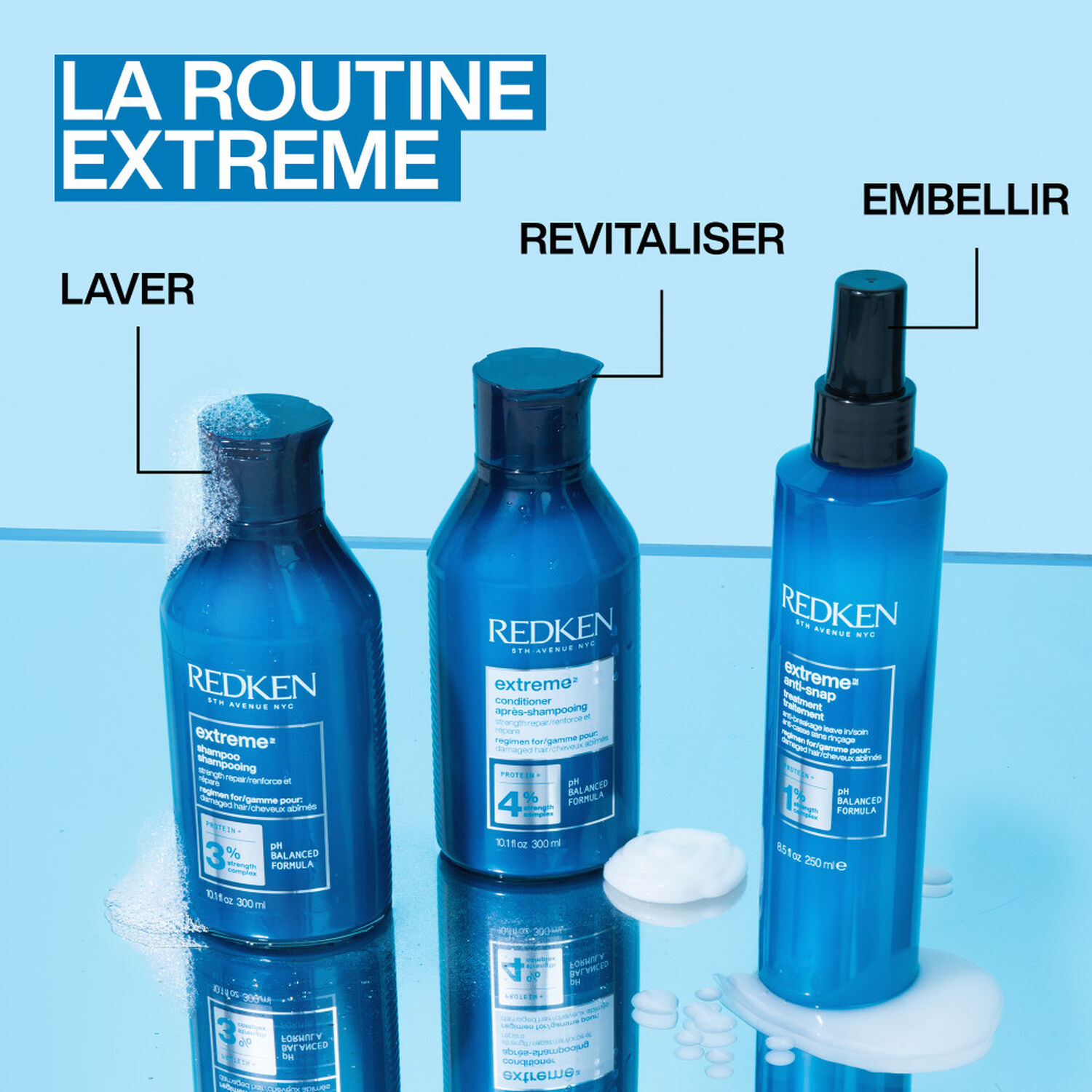 Extreme - Shampoing fortifiant pour cheveux cassants