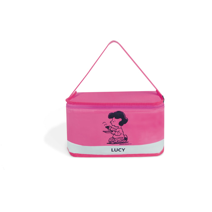 Borsa termica 7 L Excelsa – Peanuts, Poliestere Viola Lucy