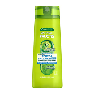 Lot de 12 - Garnier Fructis Shampooing 2en1 Force & Brillance 300ml