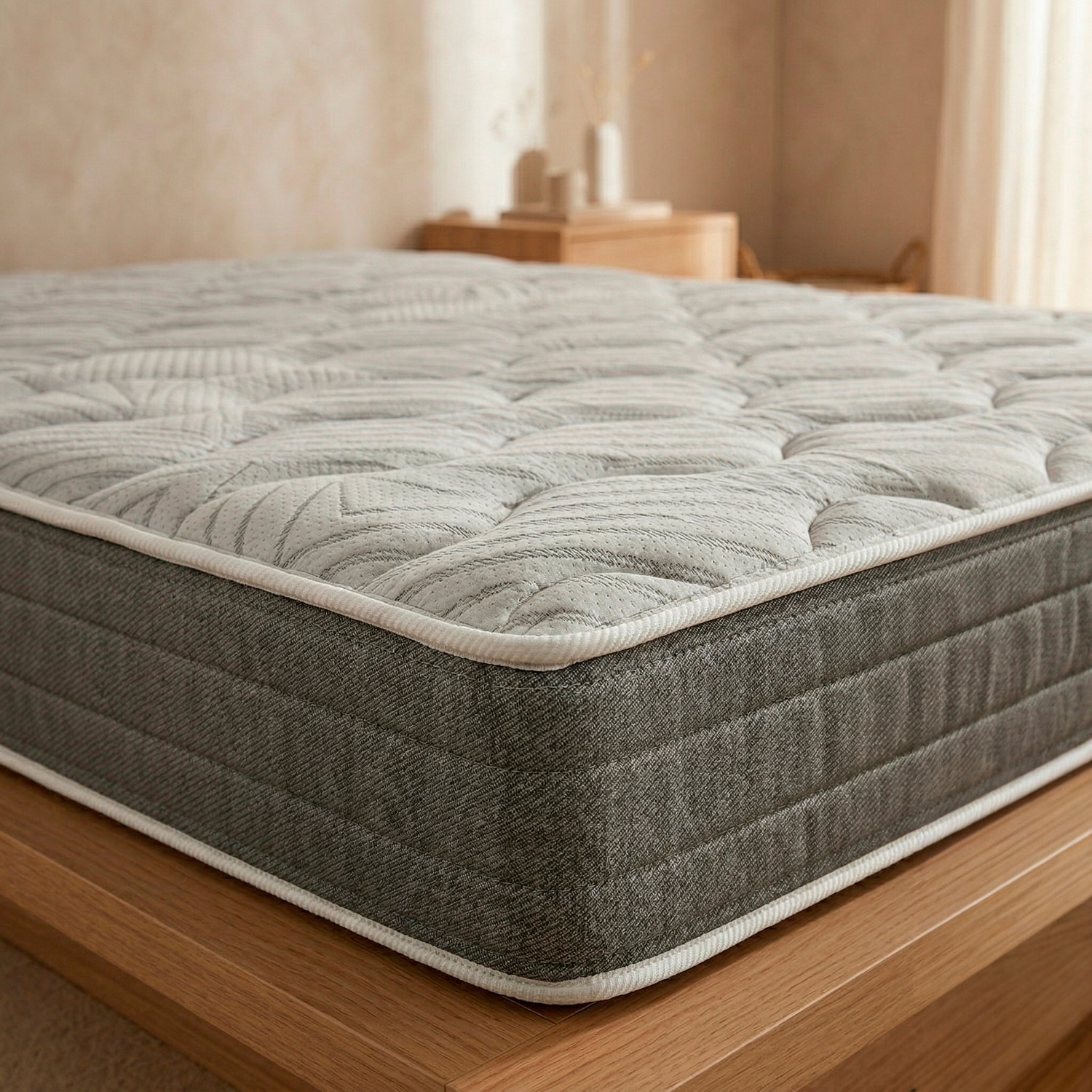 Colchón Viscoelástico + Espuma HR | 23cm de altura | Antiácaros | Firmeza Alta | Sueño Regenerador | Ceramic