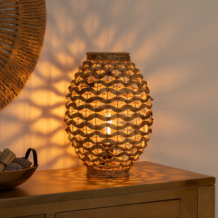 Lampe "Sand" - fibre végétale H40 cm
