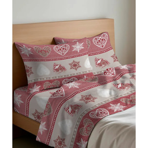 Completo Lenzuola STELVIO 100% Cotone e Made in Italy nbaita montagna tirolese