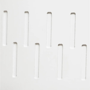 Table d'appoint coffre "Shiro" blanc D39cm