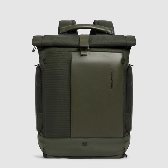 Piquadro Zaino roll-top da bici porta pc 15,6"