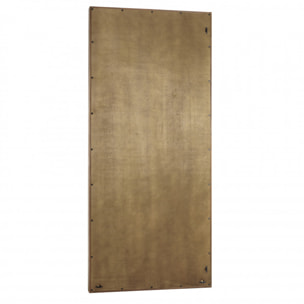 ALIDA - Miroir rectangulaire marron 180x80cm bois teck