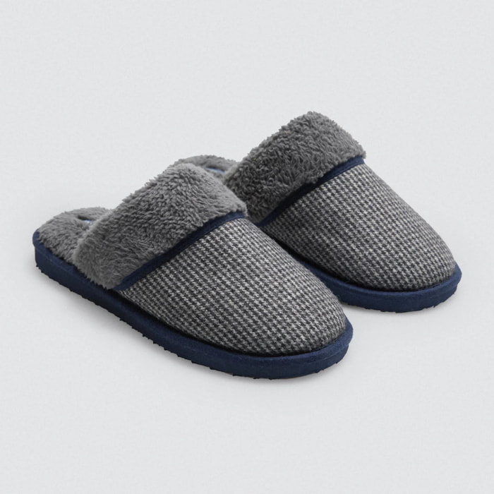 Pantofole da casa con pelle di pecora