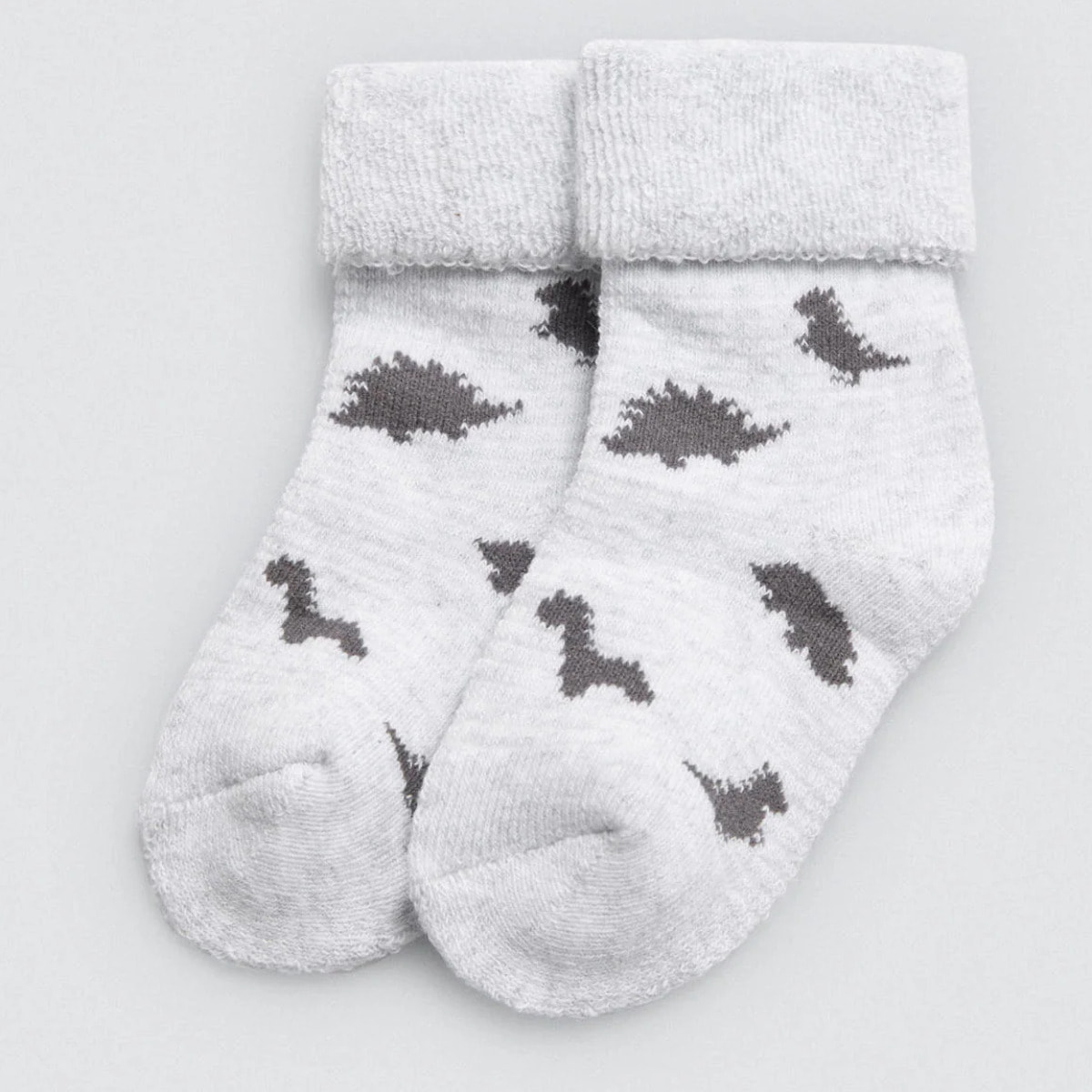 Confezione da 4 calzini termici per neonato a forma di dinosauro