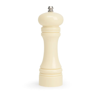 Moulin à sel ou poivre en plastique crème