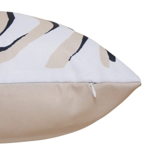 Housse de coussin d'extérieur Tileo 40x40cm déperlant beige