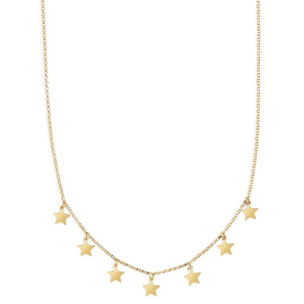 Collar Mini Stars Plata Baño Oro