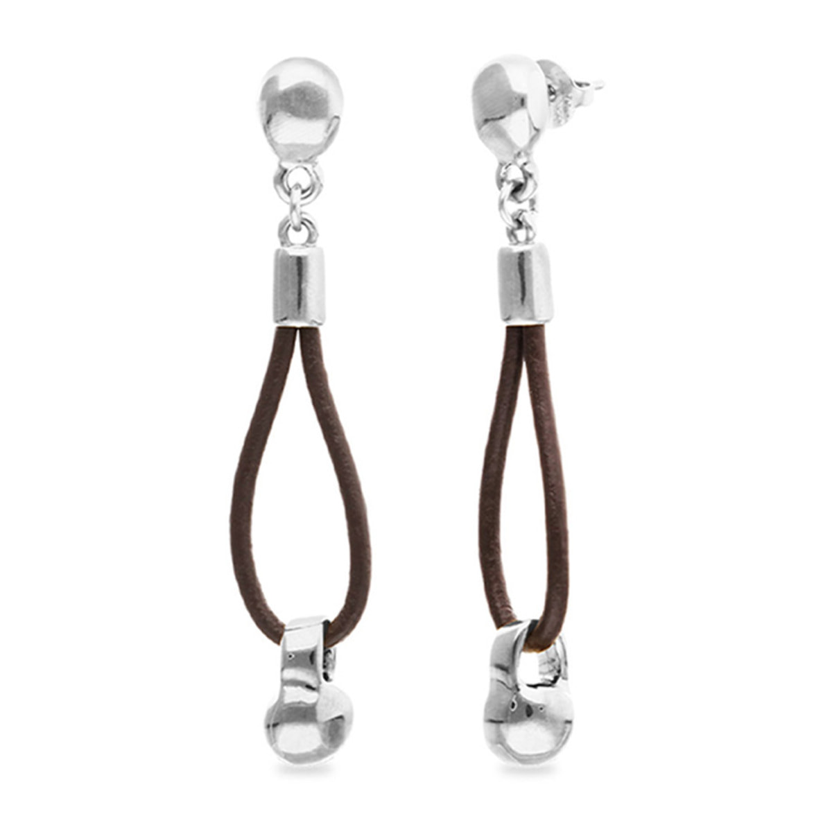 Pendiente GRAVEDAD PLATEADO U