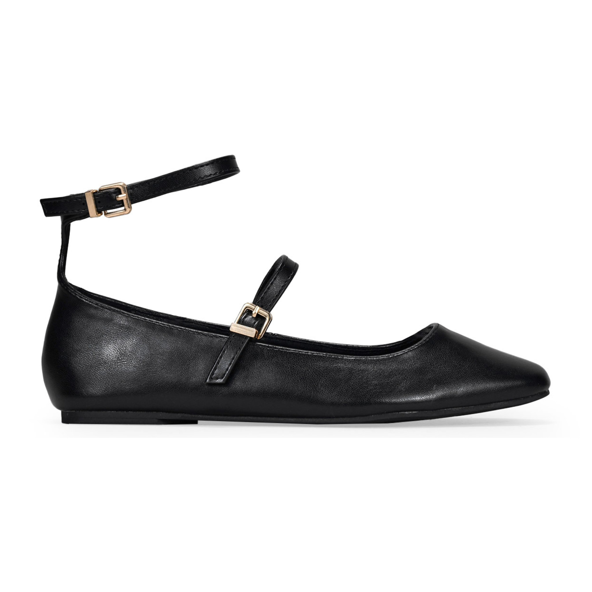 Bailarinas negras con suela plana