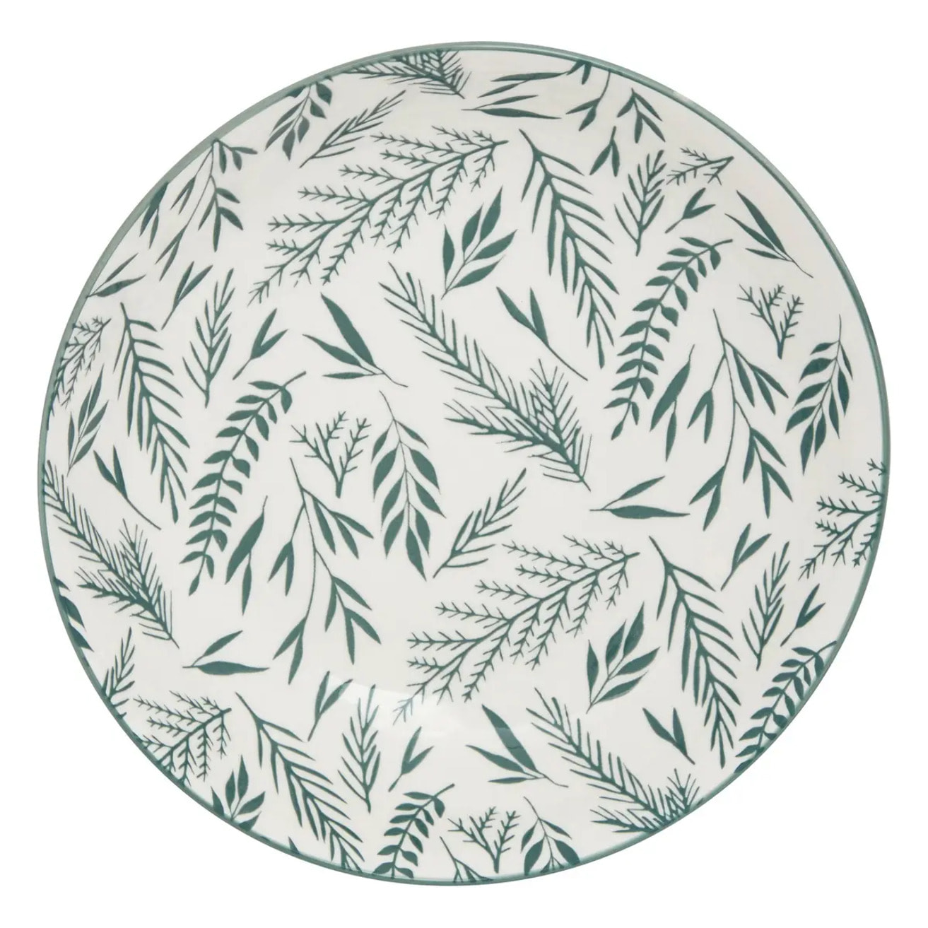 Service de table Agathe 12 pièce(s) vert D26,5xp2,4cm