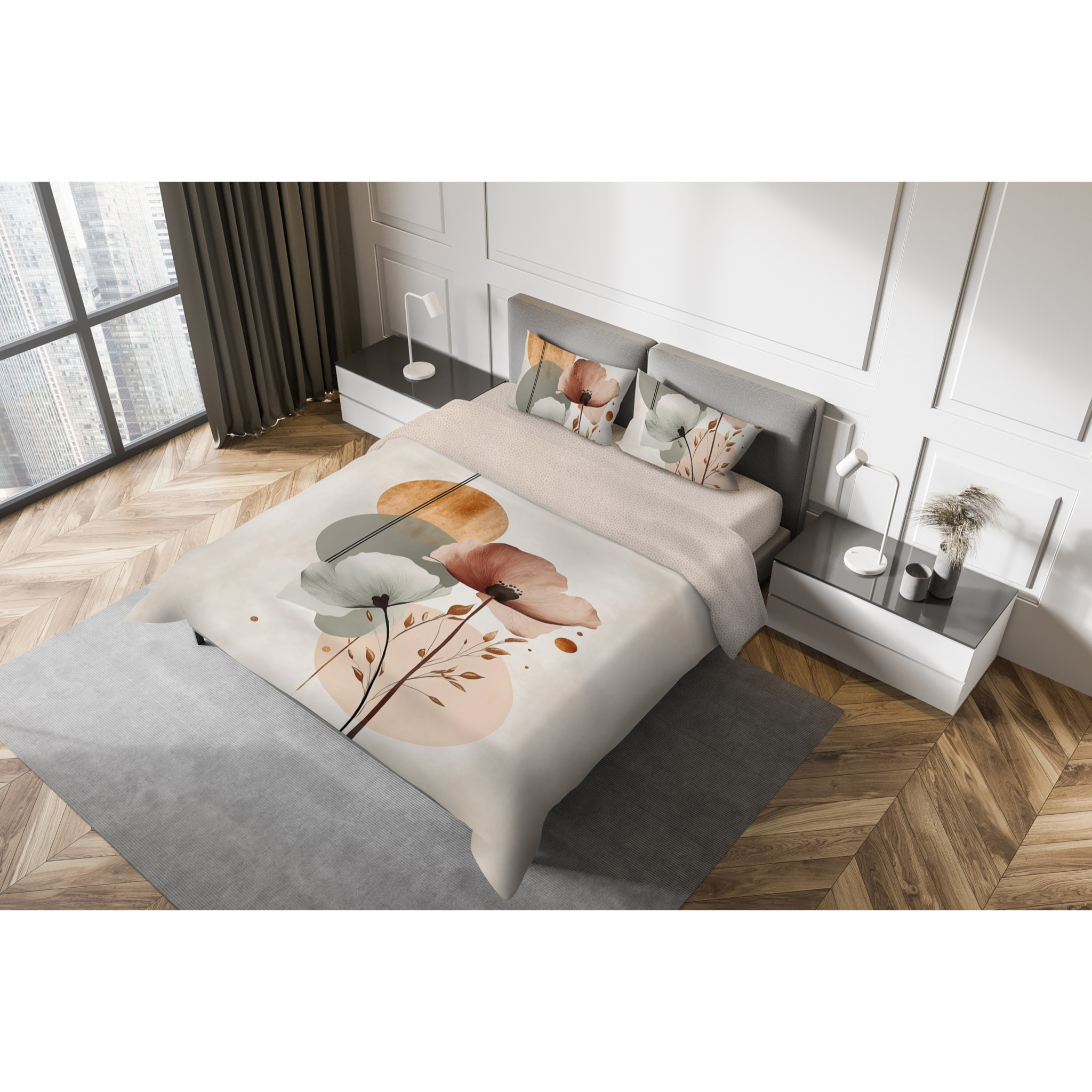 Parure copripiumino fotografico Piazzato Fine Art 2 piazze Disegno Frida