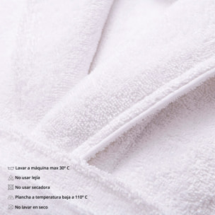 Albornoz s/m 100% algodón 360gsm blanco scalpers home