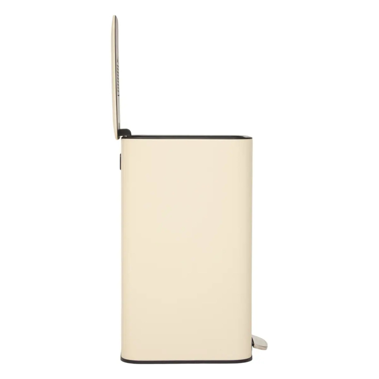 Poubelle slim rectangulaire à pédale Delta 30L argile