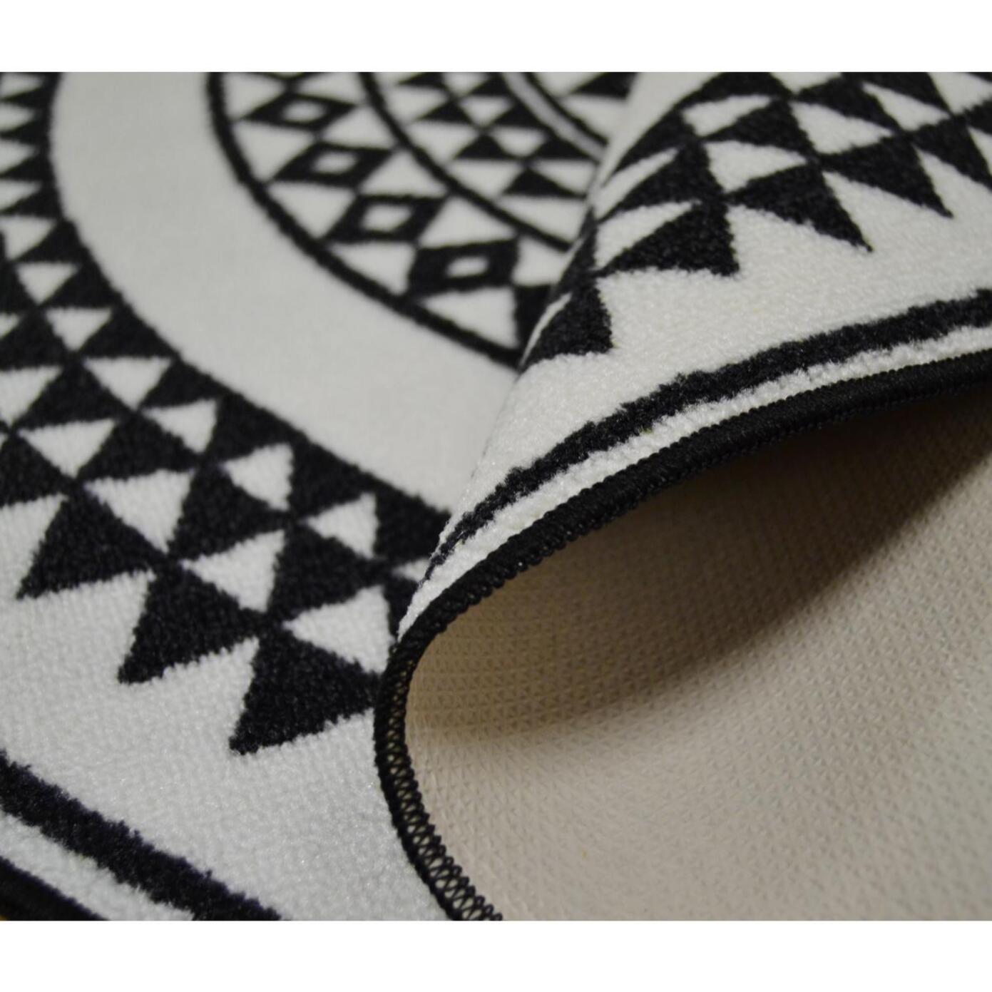 Tapis rond tissé BUGU