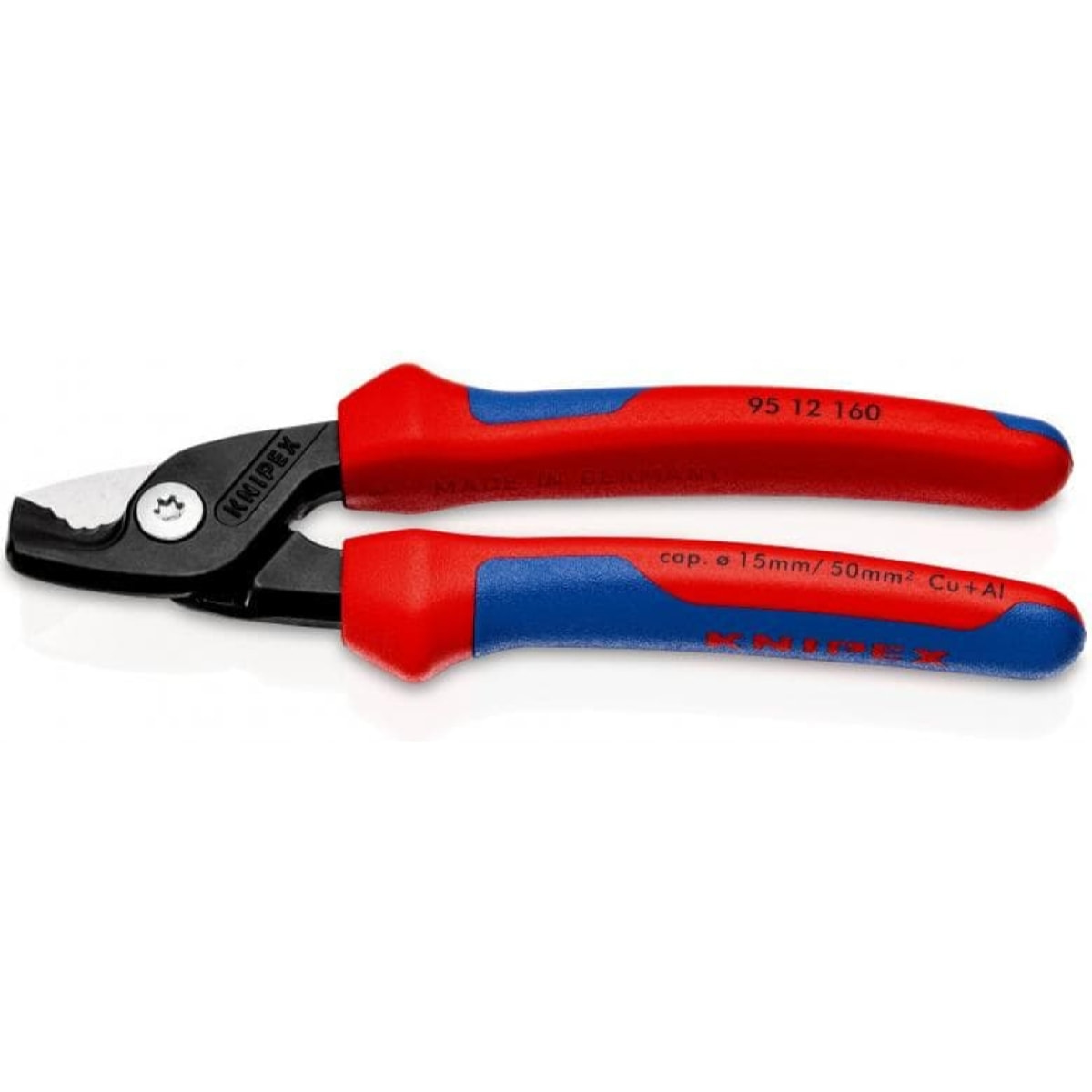 Coupe-câbles KNIPEX à double tranchants - Isolés 1000 V - Ø 20 mm - 95 16 200