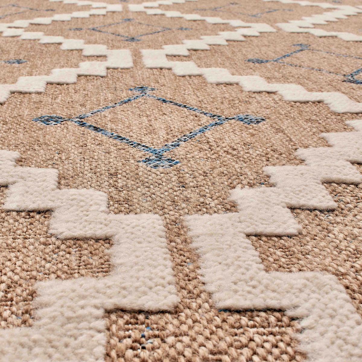 Tapis extérieur tissé kilim rectangle TEBI