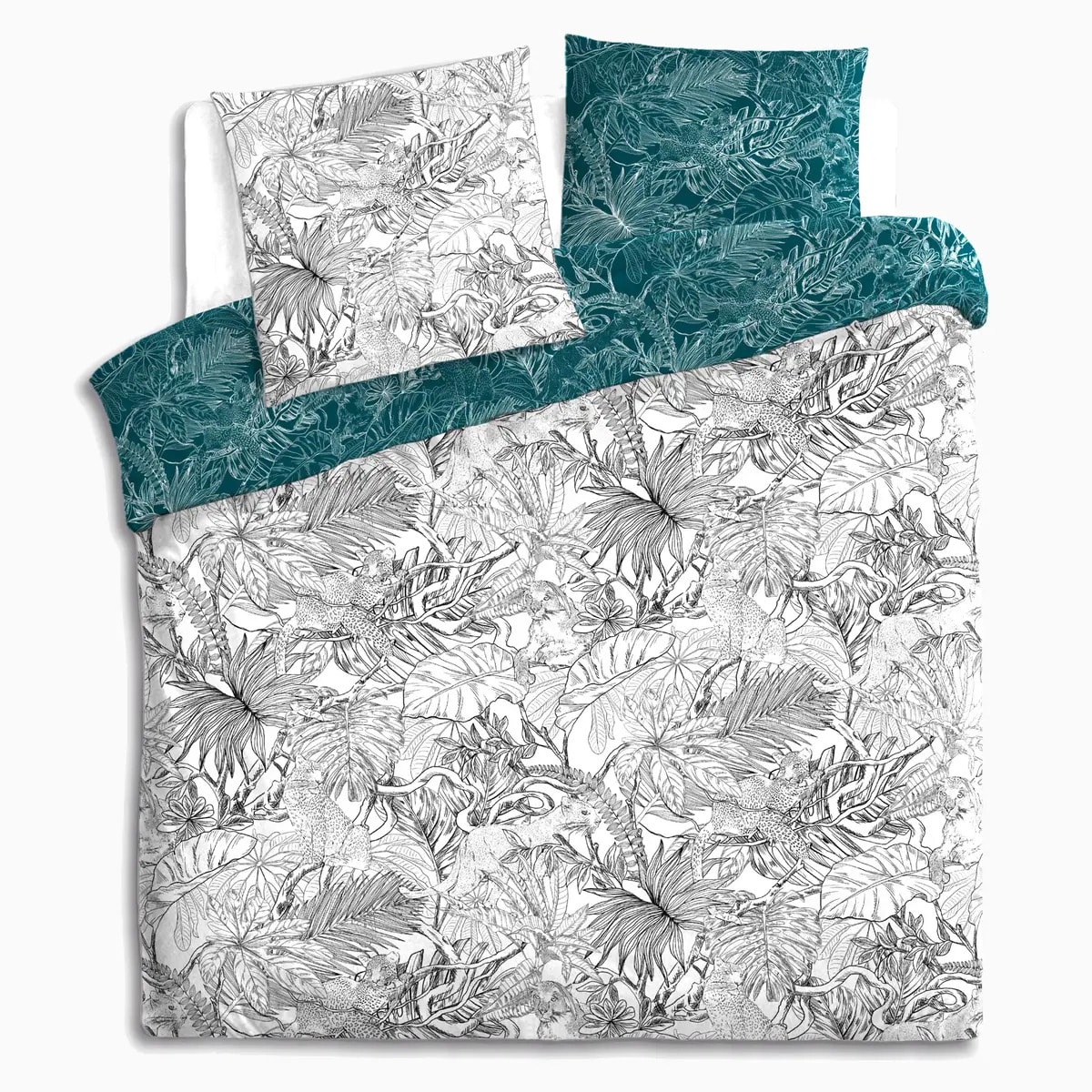 Parure de lit "Jungle" coton 240x220cm