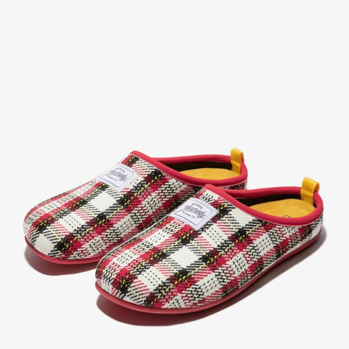 Zapatillas de Casa Mercredy Slipper Tartan Rojo / Blanco D.Franklin