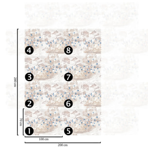Carta da parati Nuvole al Tramonto con Rondini
