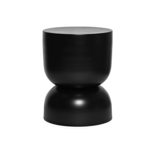 Table d'appoint. bout de canapé. table de chevet en métal. noir. Madi Ø32 x H 42cm