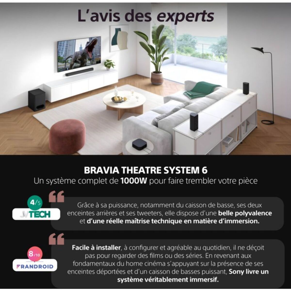 Barre de son SONY Theatre System 6