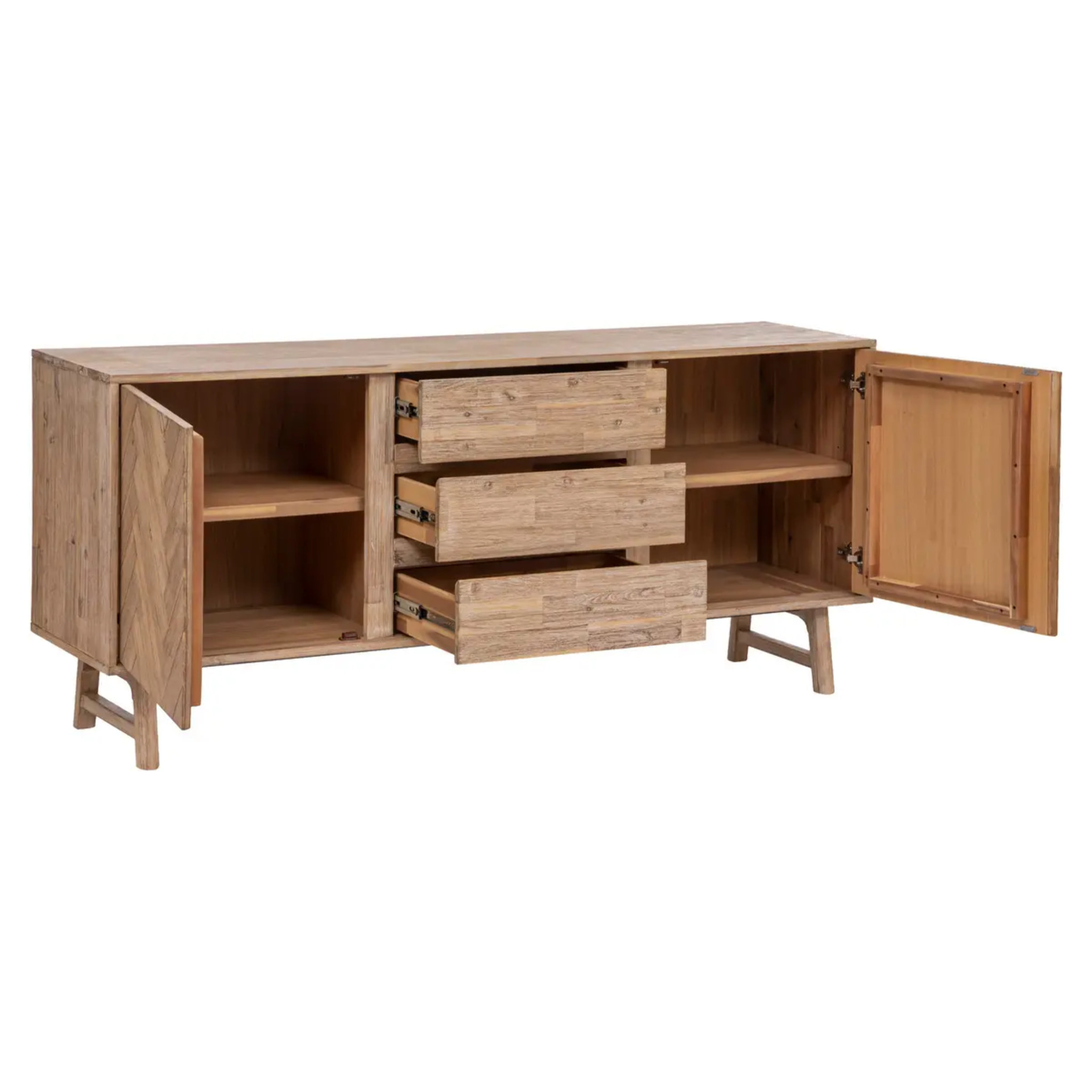 Buffet 2 portes "Aeris" acacia 180x80cm